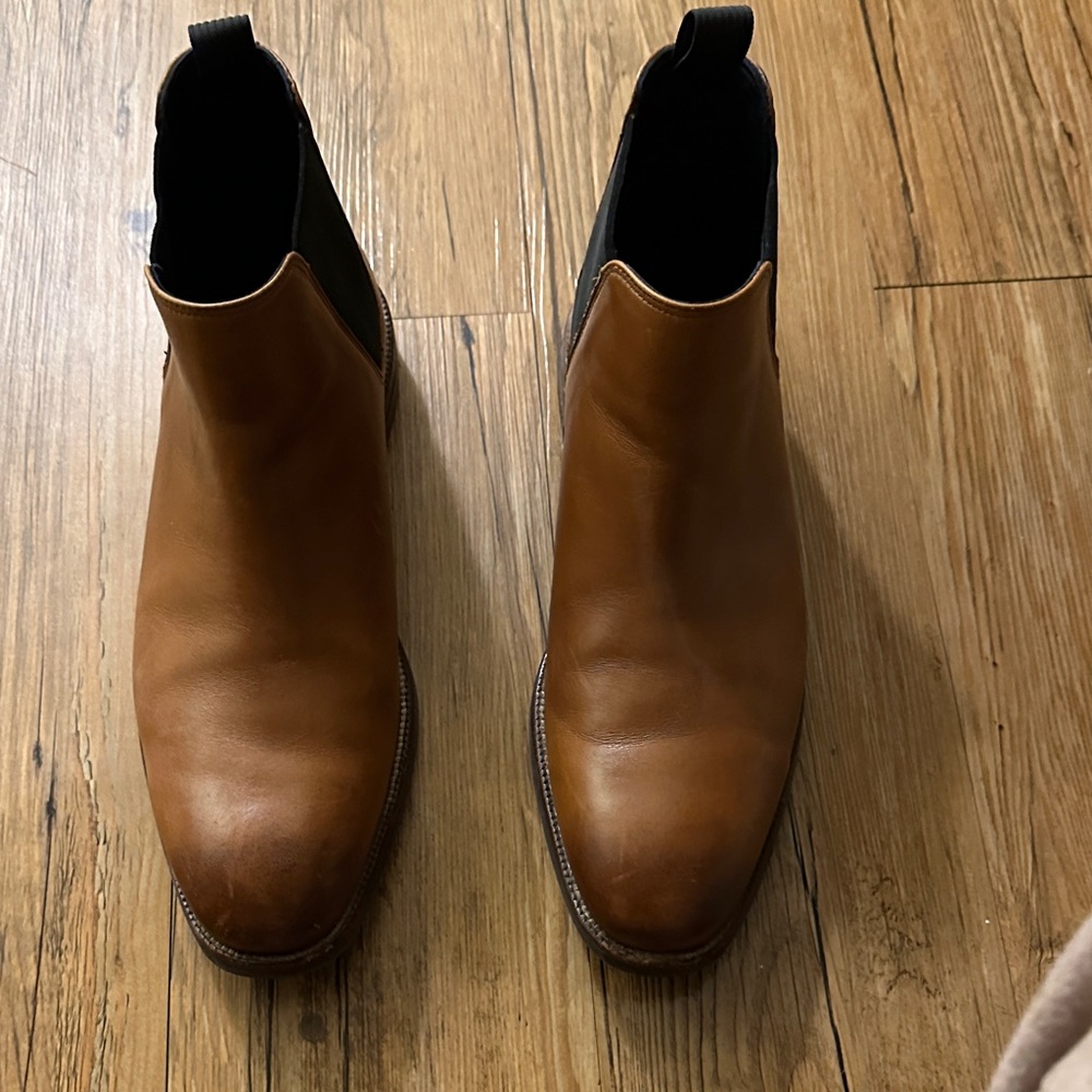 Cole Hasn Men's Brown Leather Chelsea Boots sz 9